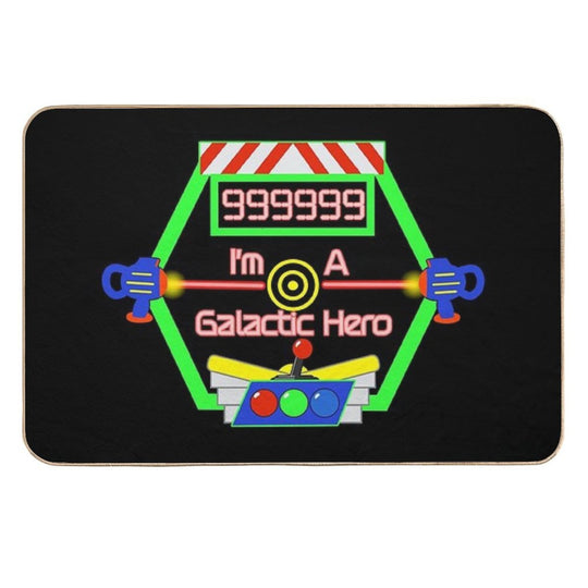 Galactic Hero High Score Theme Park Ride Durable Bath Mat