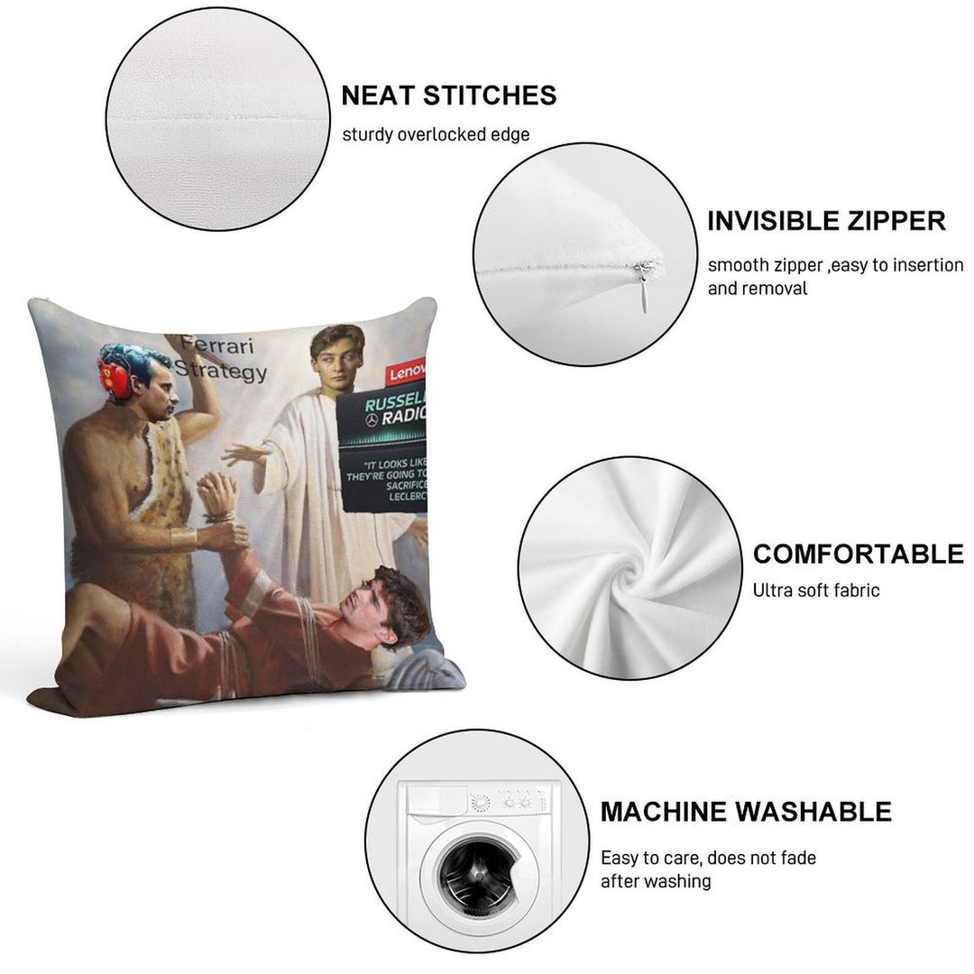 They're Going to Sacrifice Leclerc Soft Bedroom Essential Throw Pillow