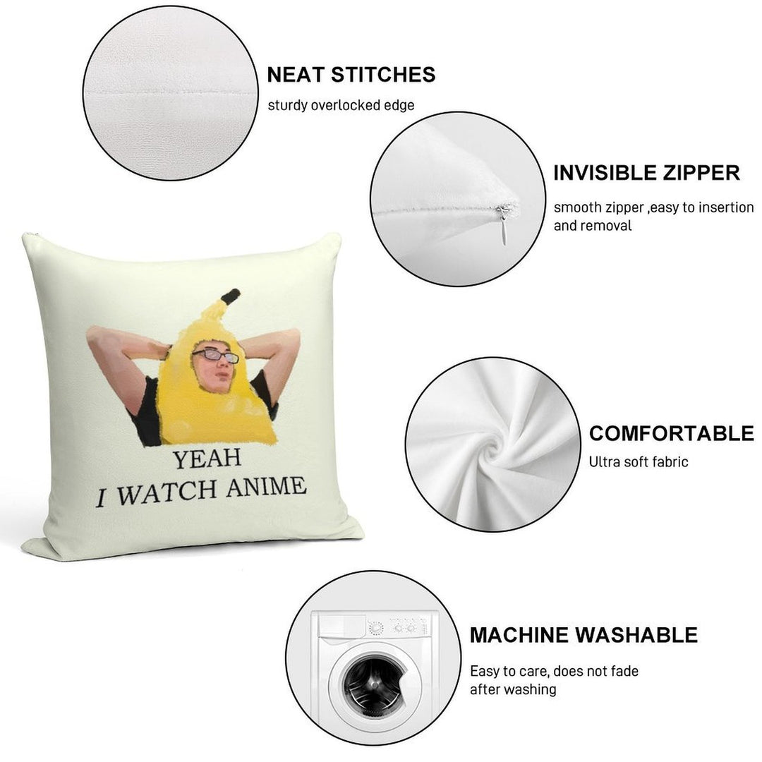 Copy of Discord Moderator - Yeah I Watch Anime Soft Multiple Sizes Throw Pillow