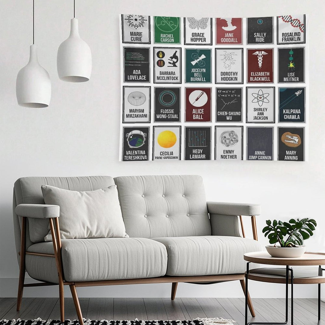 24 Women Who Changed Science. And The World. Tapestry