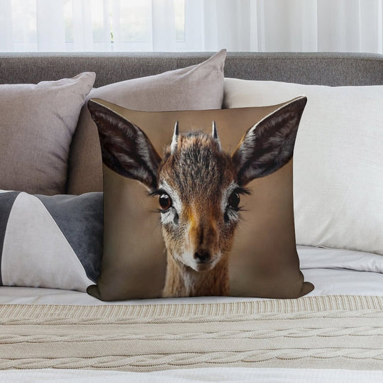 Dik Dik- Smallst Antelope of South Africa Soft Easy Maintenance Throw Pillow
