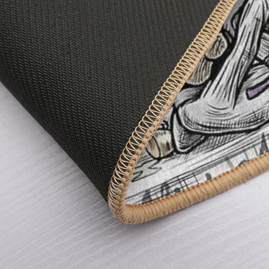 Mad Jiu Jitsu Tea Party  Fade-Resistant Bath Mat