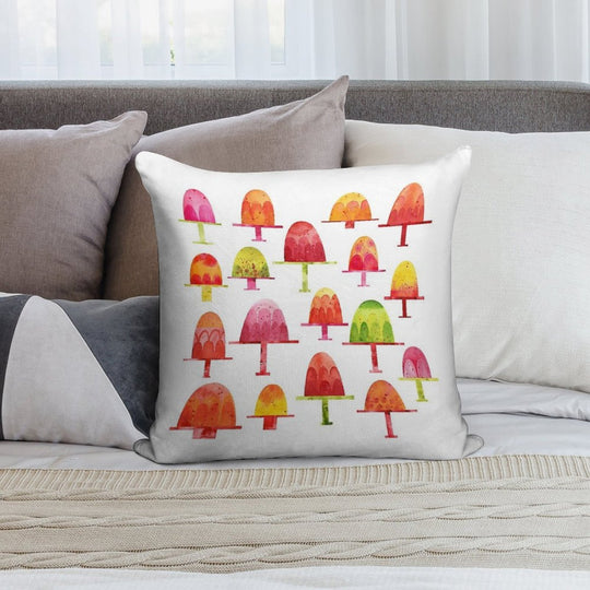 Jellies on Plates Soft Hidden Zipper Throw Pillow