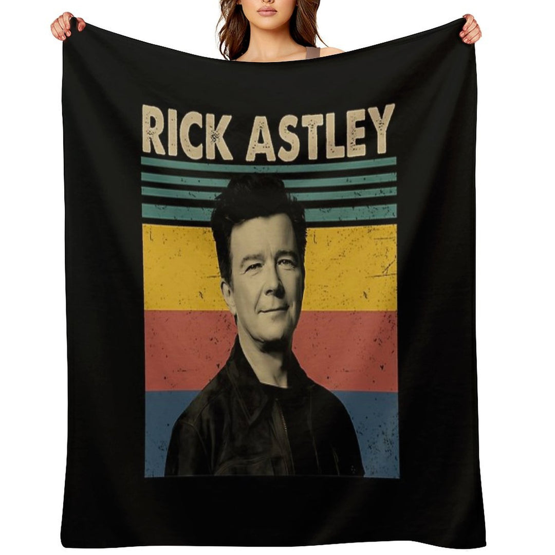 Rick Astley Music Retro Vintage Multi-functional Throw Blanket
