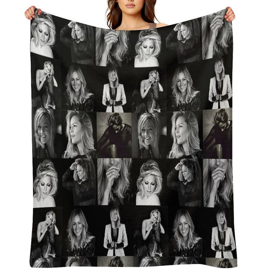 Helene Fischer Collage Quick-dry Throw Blanket