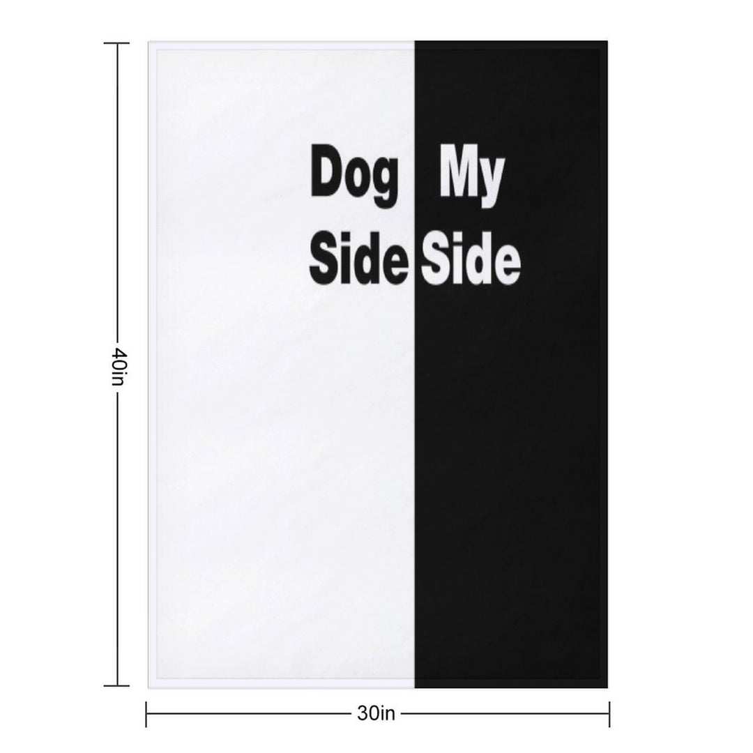 Dog Side My Side Anti-pilling Throw Blanket