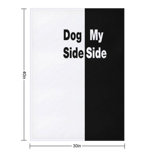Dog Side My Side Anti-pilling Throw Blanket