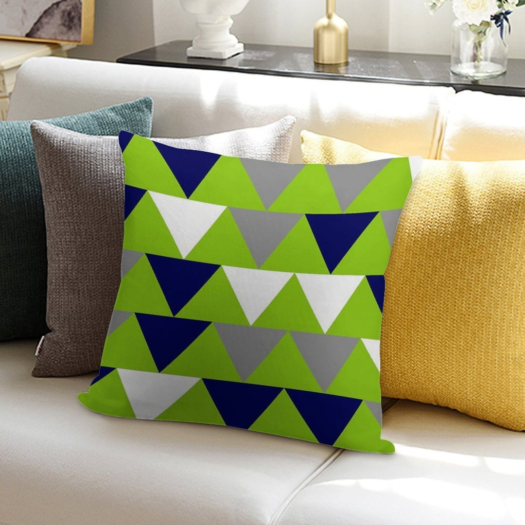 Arrows Lime Green,  Bright Navy Blue, Grey, And White Soft Warmth Comfort Throw Pillow