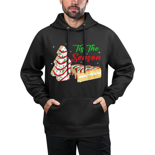 Funny Tis The Season Design Christmas Tree Cakes Debbie Adjustable Hood Hoodie