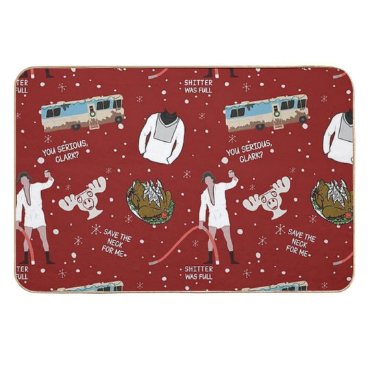 Cousin Eddie Christmas Vacation Shitters Full  Fade-Resistant Bath Mat