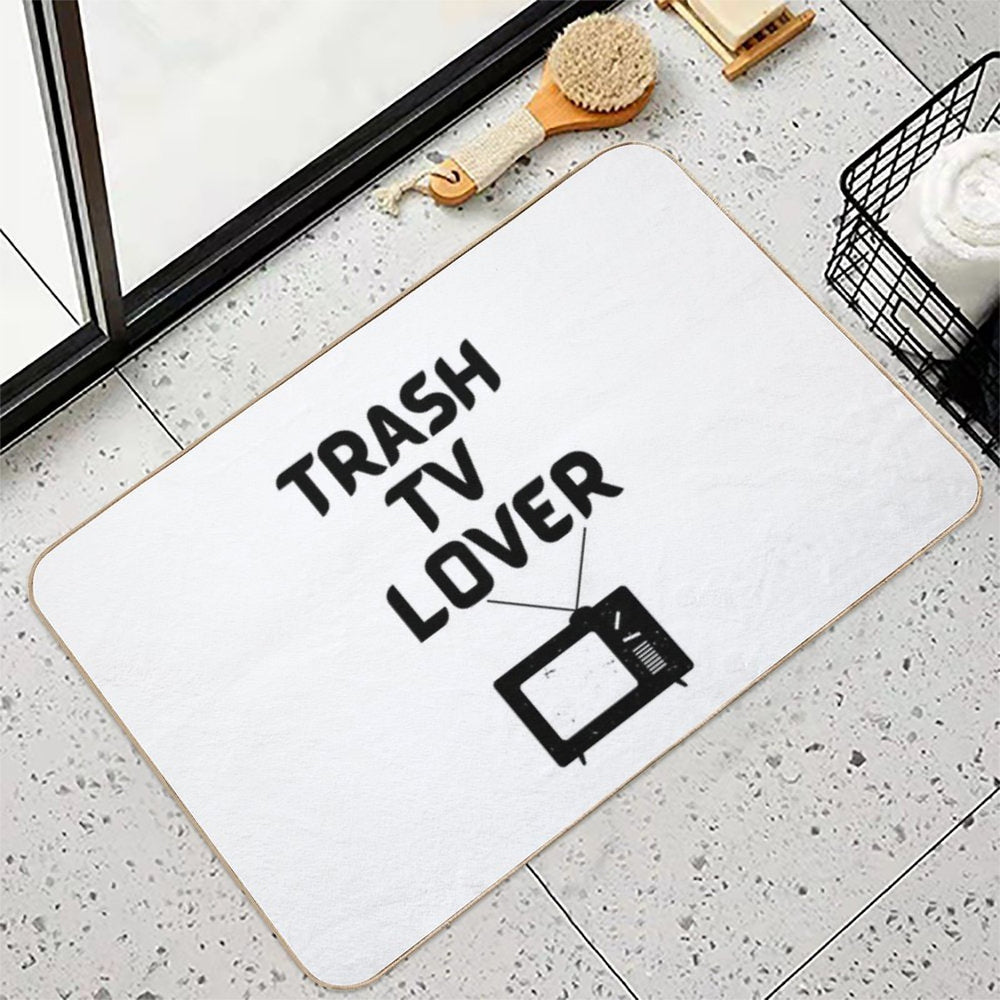 Trash TV Lover  Long-Lasting Bath Mat