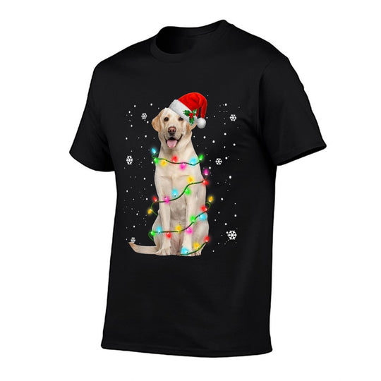 Labrador Retriever Dogs Tree Christmas Sweater Xmas Pet Dogs  Trendy Pattern T-Shirt