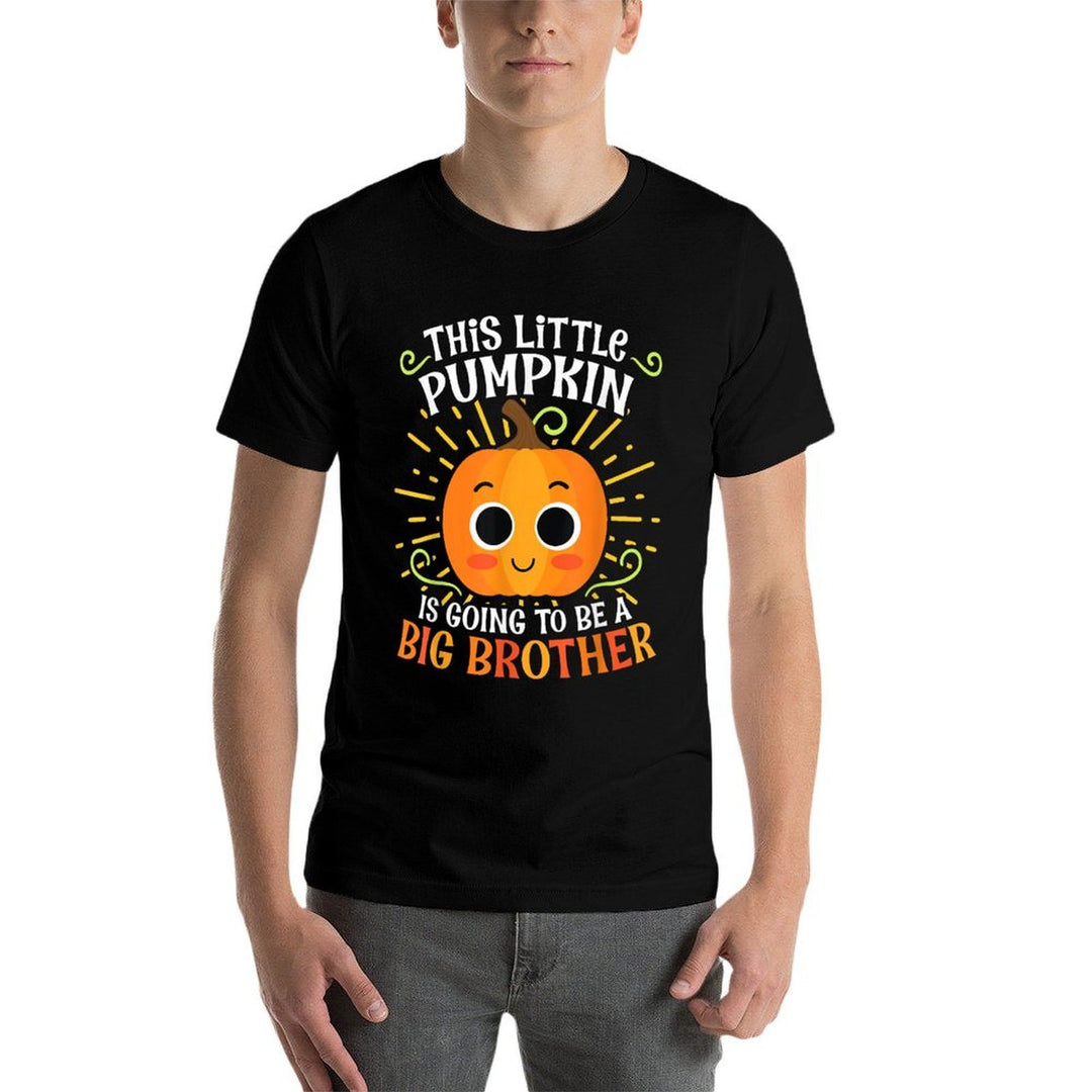 Big Brother Cute Thanksgiving Pumpkin Pregnancy Announcement  Vintage-inspired T-Shirt