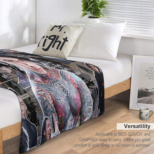 Ronnie Radke Photo Collage High Quality Gift-ready Throw Blanket