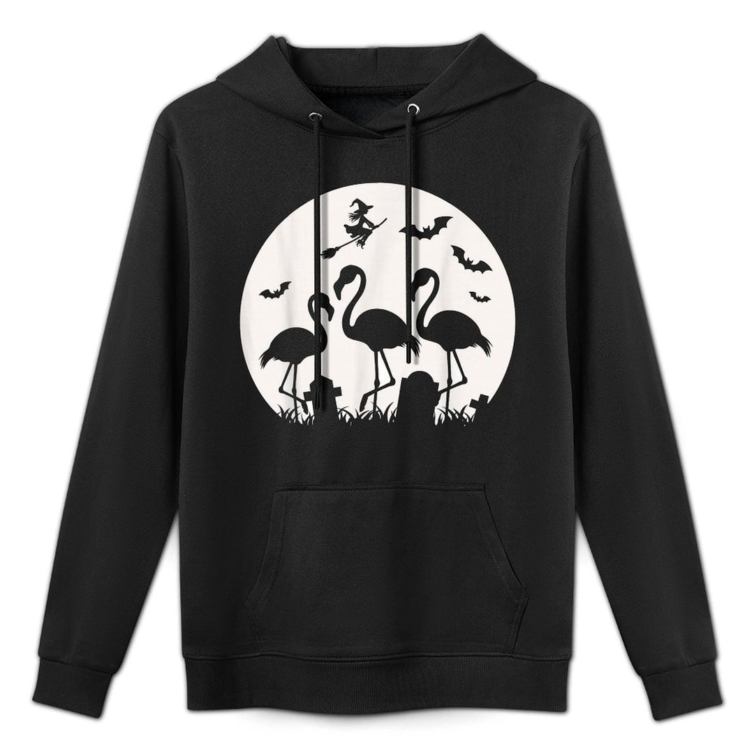 Spooky Flamingos For Halloween Flamingo Women Colorfast Hoodie