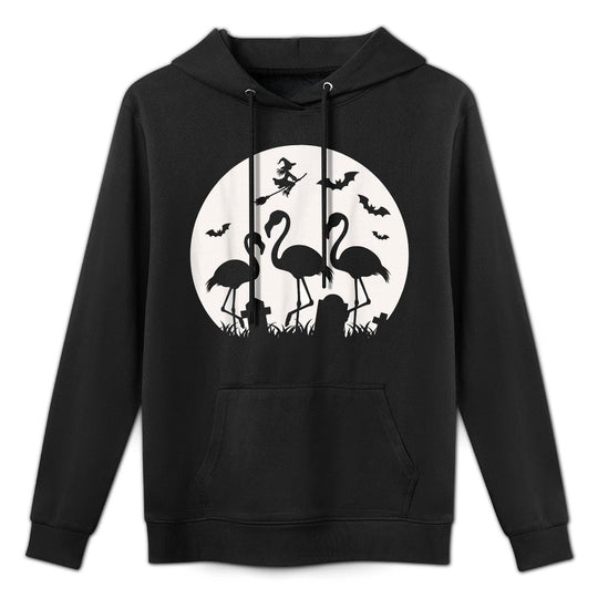 Spooky Flamingos For Halloween Flamingo Women Colorfast Hoodie