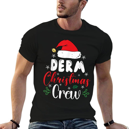 Derm Christmas Crew 2025 Dermatologist Dermatology Christmas  Trendy Pattern T-Shirt