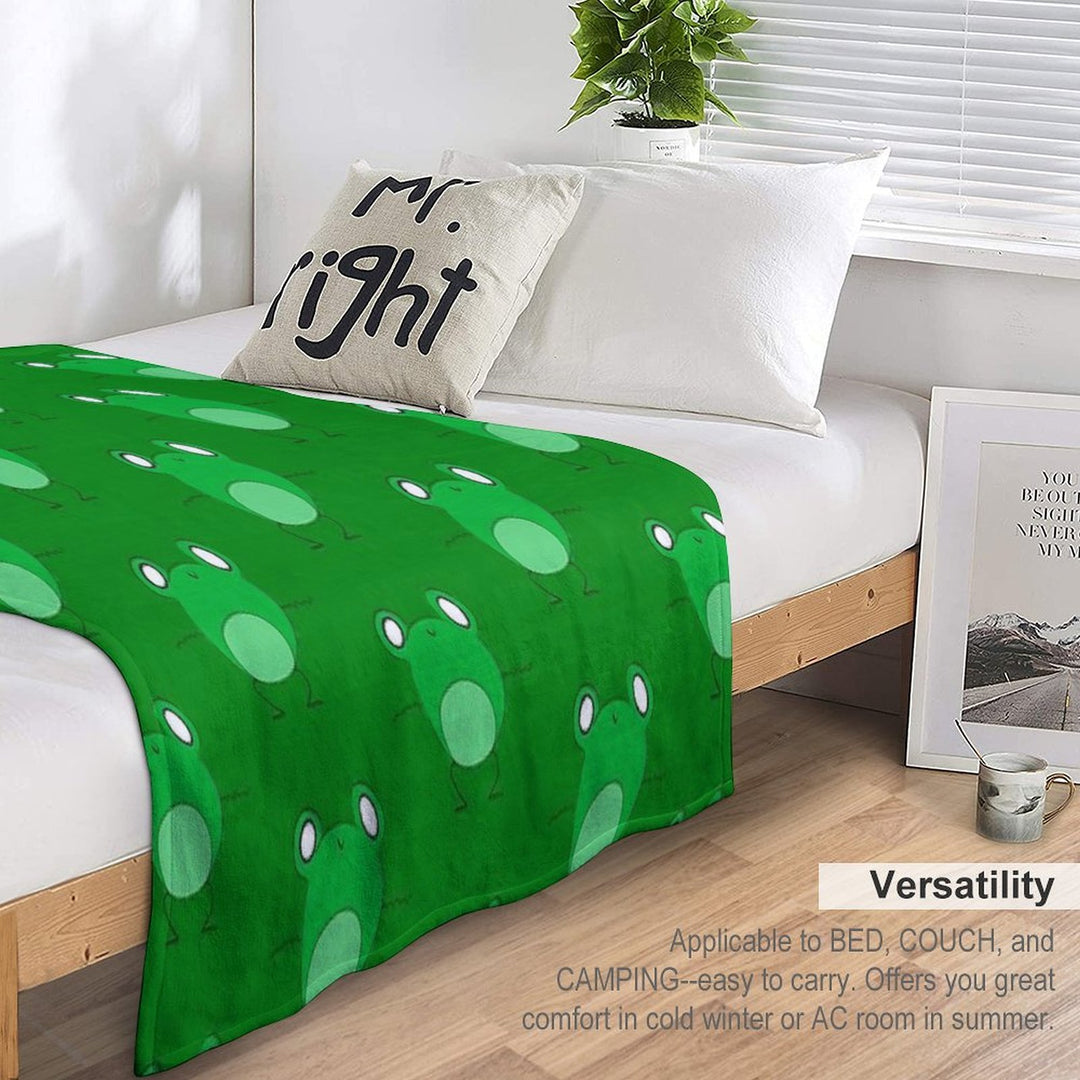 Frog Dancing Shrink-resistant Throw Blanket