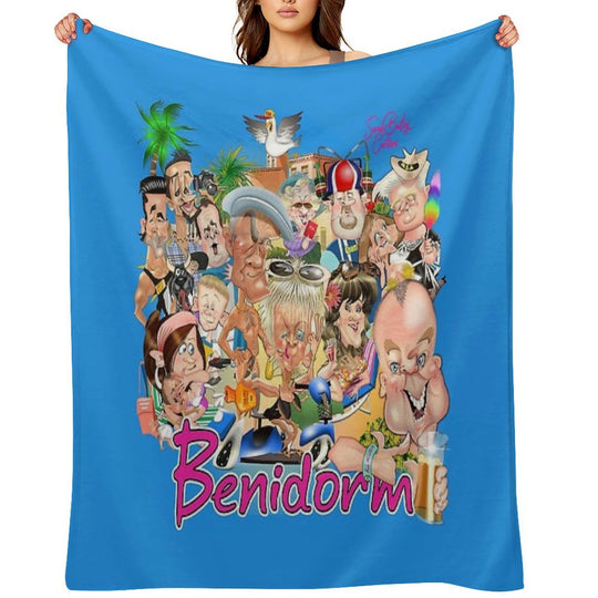Benidorm! Wrinkle-free Throw Blanket
