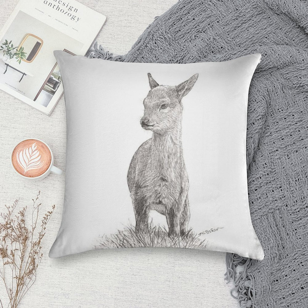 Little Deer Soft Warmth Comfort Throw Pillow