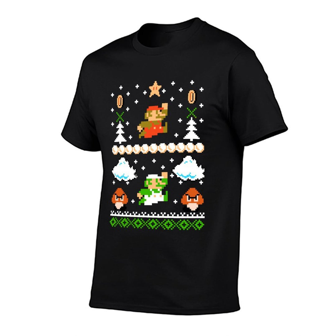 Super Mario Goomba Ugly Christmas Sweater  Trendy Pattern T-Shirt