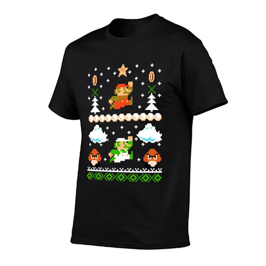 Super Mario Goomba Ugly Christmas Sweater  Trendy Pattern T-Shirt