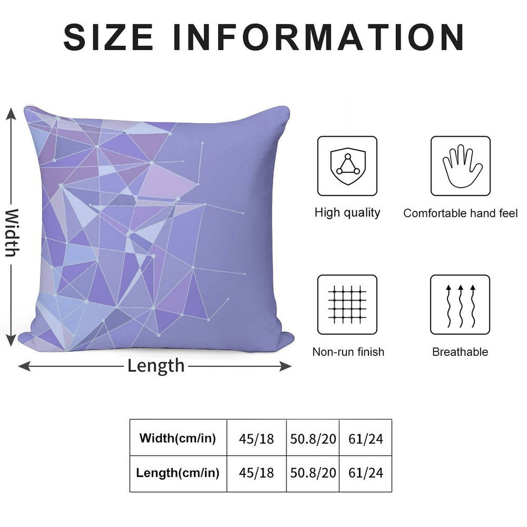 Galaxy Purple Wall Soft Reinforced Edging Throw Pillow