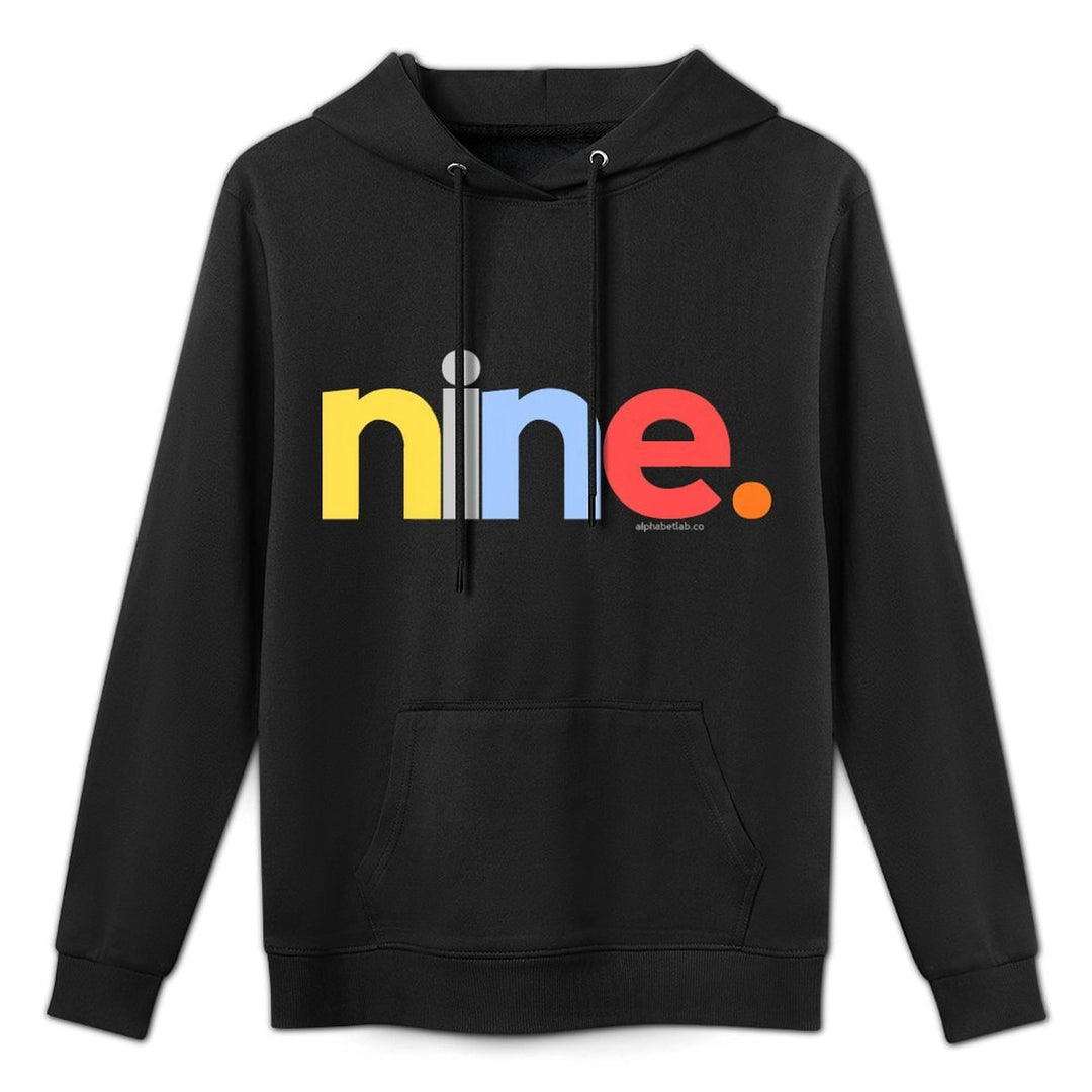 9th Birthday Boy 9 Year Old Nine  Age 9 Party Ideas Kangaroo Pocket Hoodie