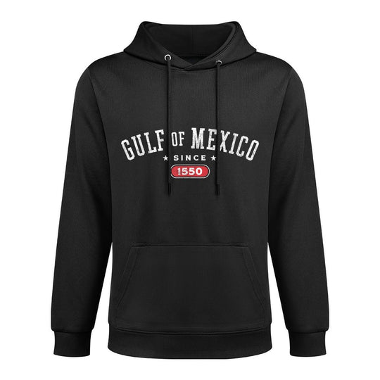 Gulf of Mexico Est 1550 Retro Vintage Athletic for Men Women Adjustable Hood Hoodie