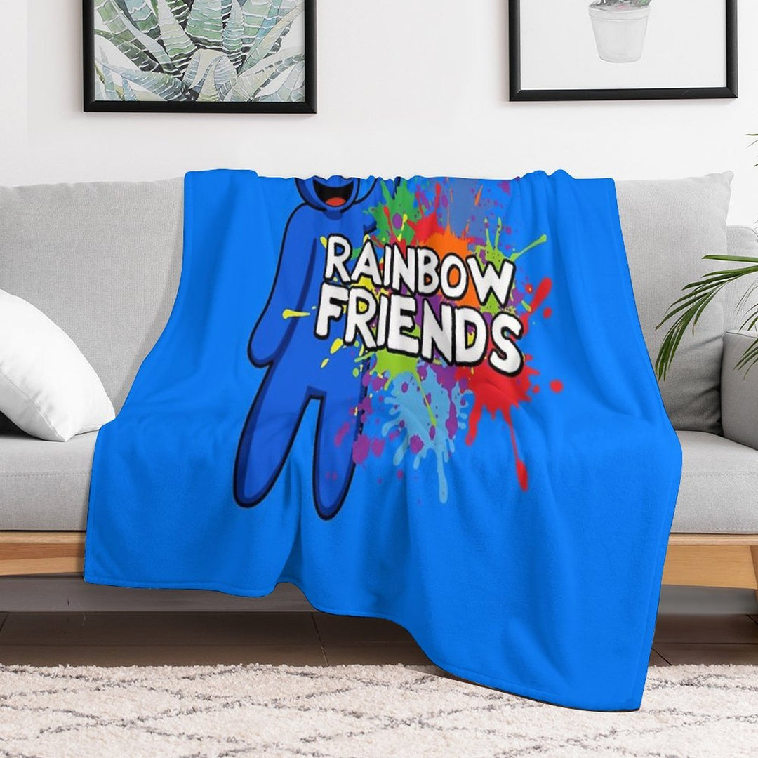 Rainbow Friends Paint Splatter Versatility Throw Blanket