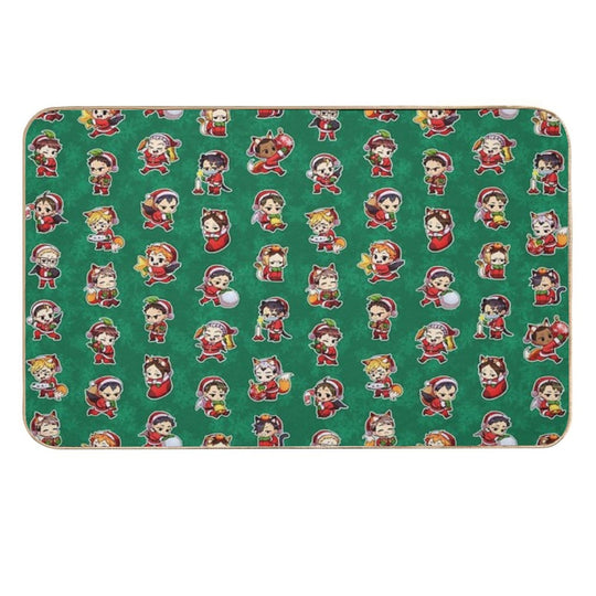 Christmas Volleyball  Slip-Resistant Bath Mat