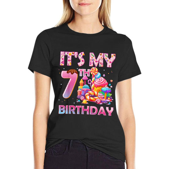 It’s My 7th Birthday Sweet Candy 7 Years Old  Soft T-Shirt