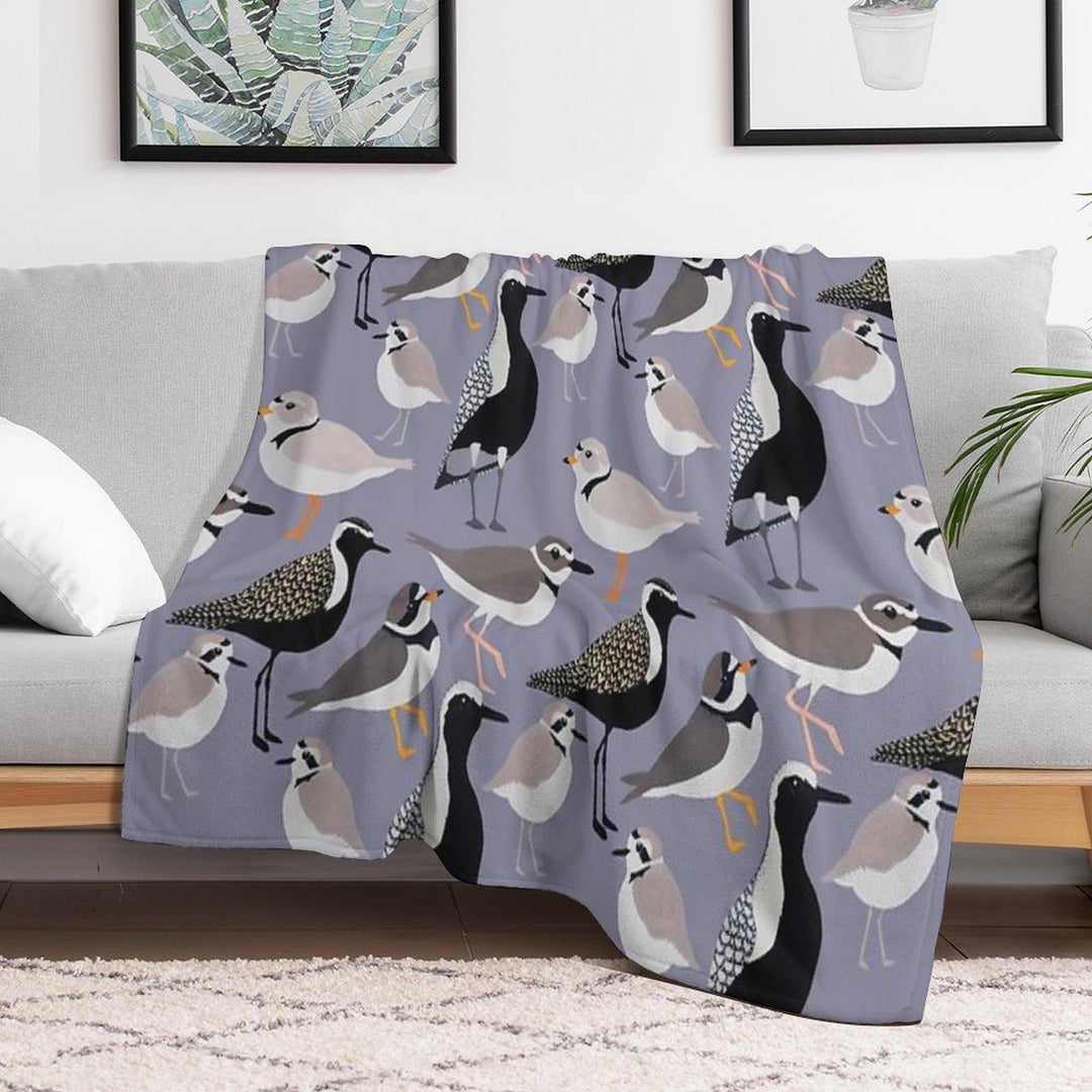 Plethora of Plovers Eco-conscious Throw Blanket