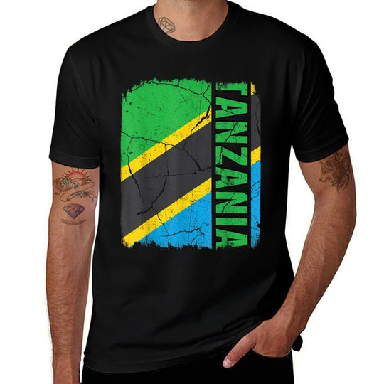 Vintage Tanzanian Tanzania Pride Roots Heritage Gift  Breathable T-Shirt