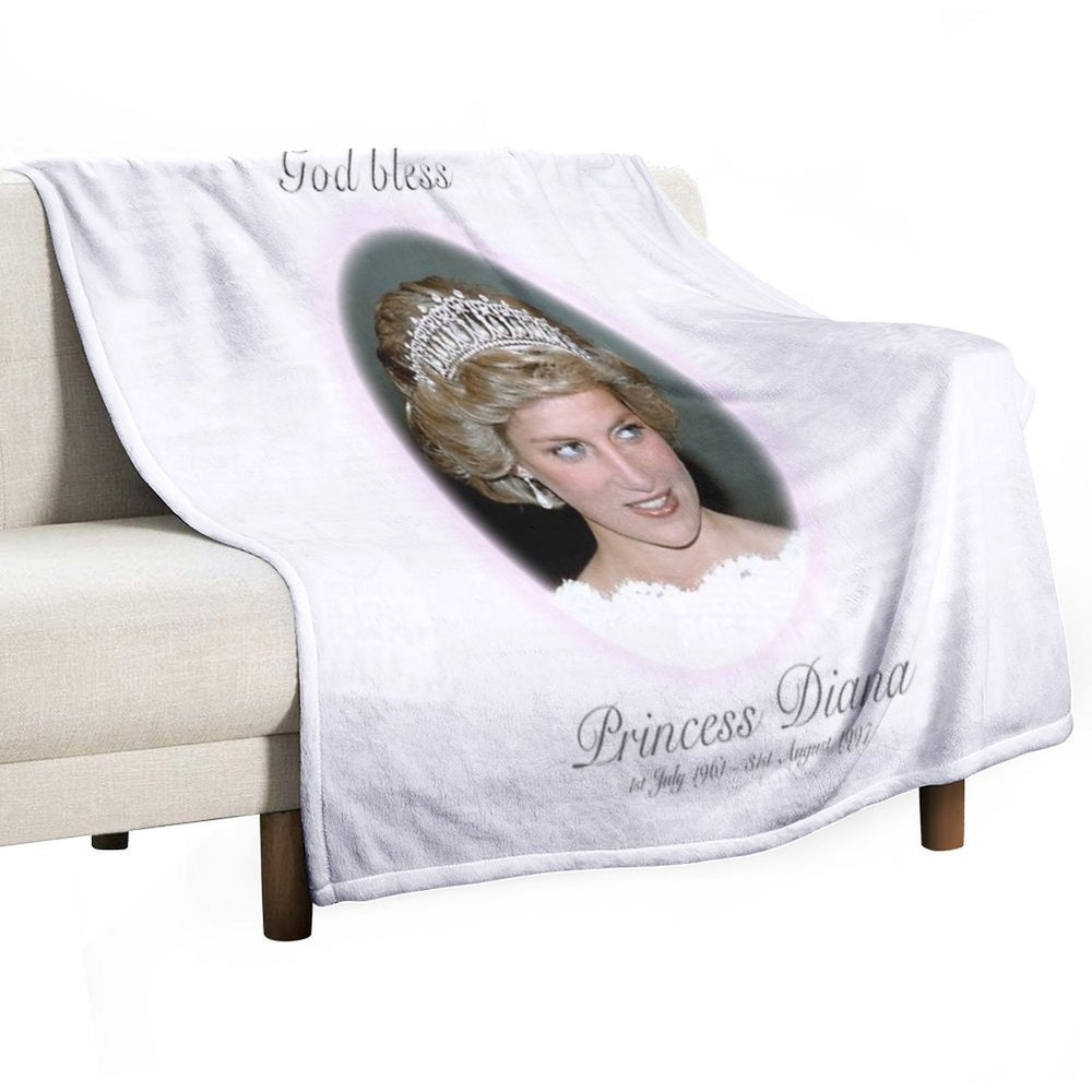God Bless Princess Diana - Remembrance Comfort Throw Blanket