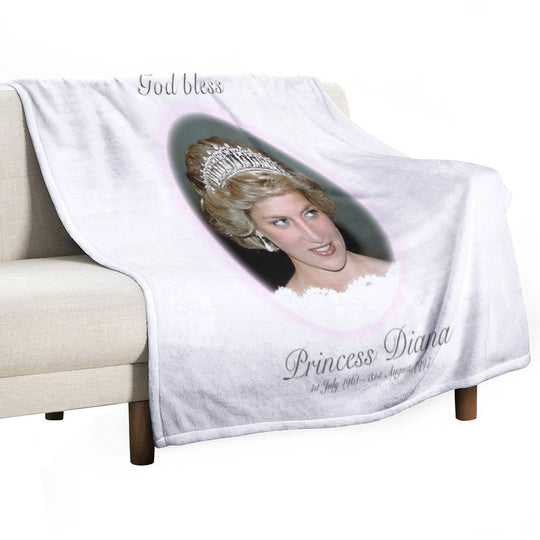 God Bless Princess Diana - Remembrance Comfort Throw Blanket