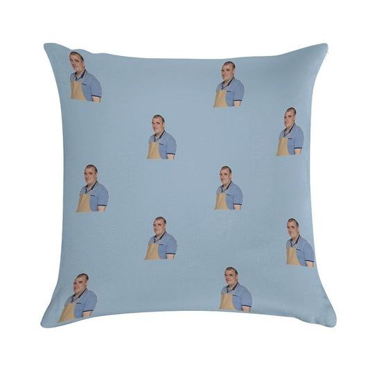 Jurgen From The Bake Off Soft Short Plush Fabric Throw Pillow