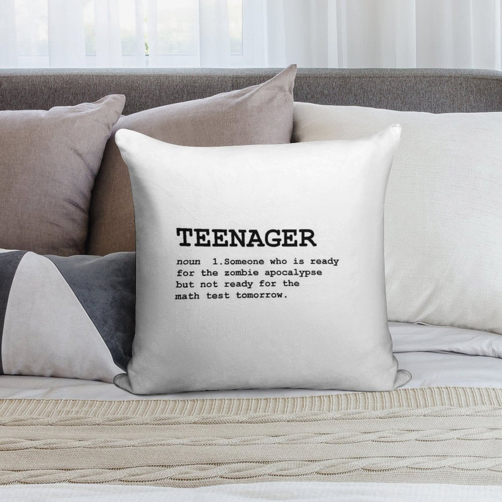 Teenager Definition Soft Durable Construction Throw Pillow