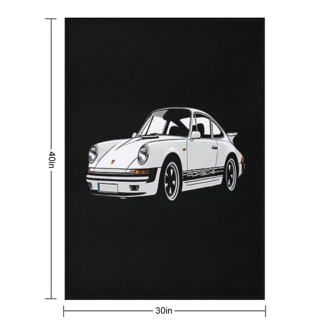 Cool Classic Porsche 911 Versatility Throw Blanket