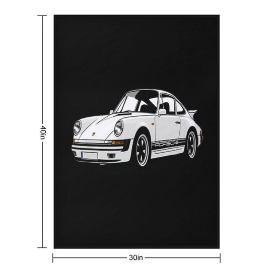 Cool Classic Porsche 911 Versatility Throw Blanket