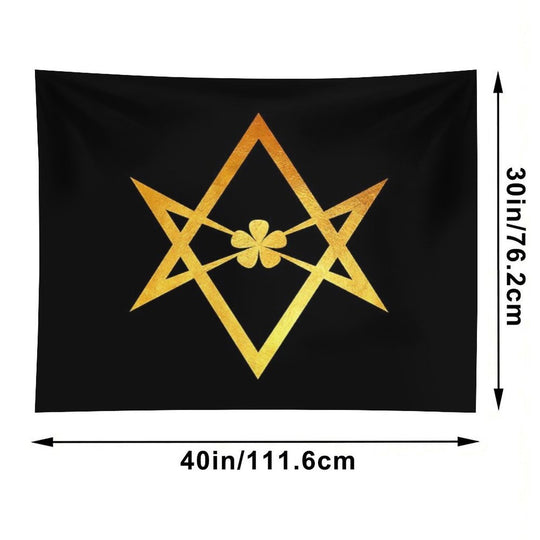 Thelemic Unicursal Hexagram Tapestry