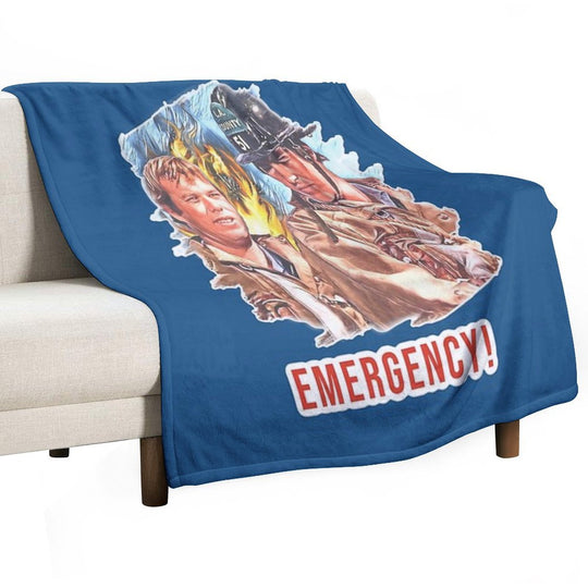 Emergency TV Show DeSoto And Gage Machine-washable Throw Blanket
