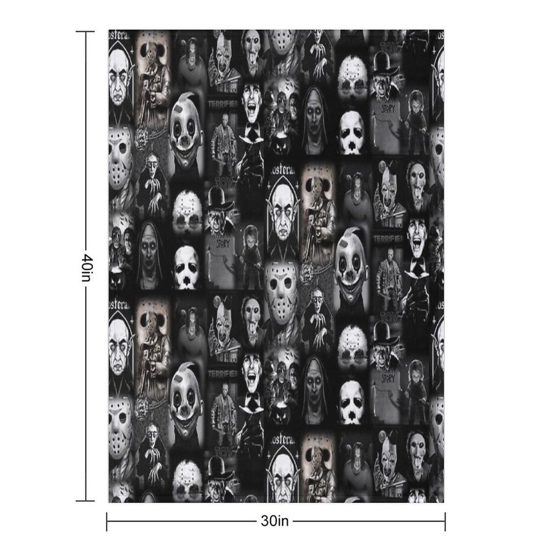 Horror Travel-friendly Throw Blanket
