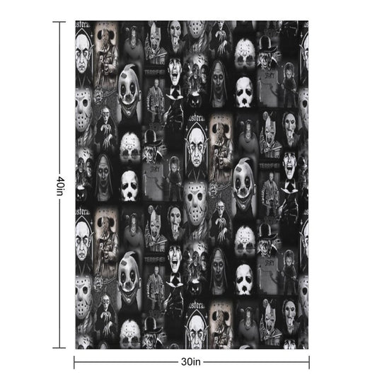 Horror Travel-friendly Throw Blanket
