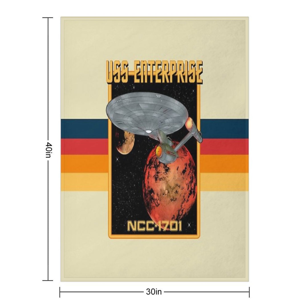USS Enterprise NCC-1701 Premium Throw Blanket