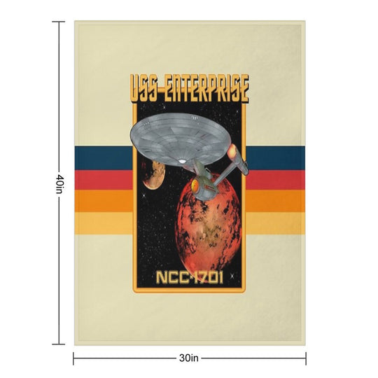 USS Enterprise NCC-1701 Premium Throw Blanket