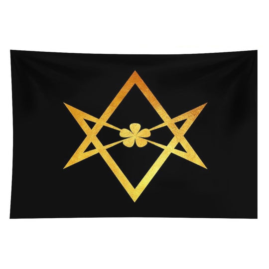 Thelemic Unicursal Hexagram Tapestry