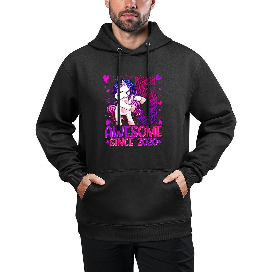 5 Year Old Unicorn Gifts For Girls 5th Birthday Girl Party Moisture-Wicking Hoodie