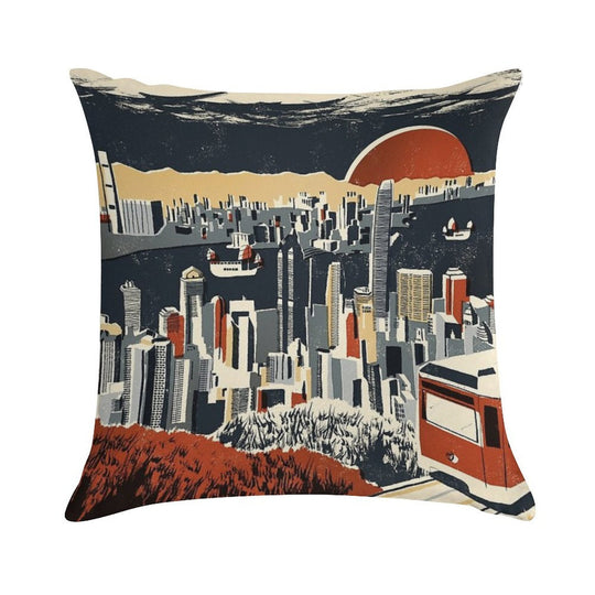 Hong Kong Soft Bedroom Essential Throw Pillow