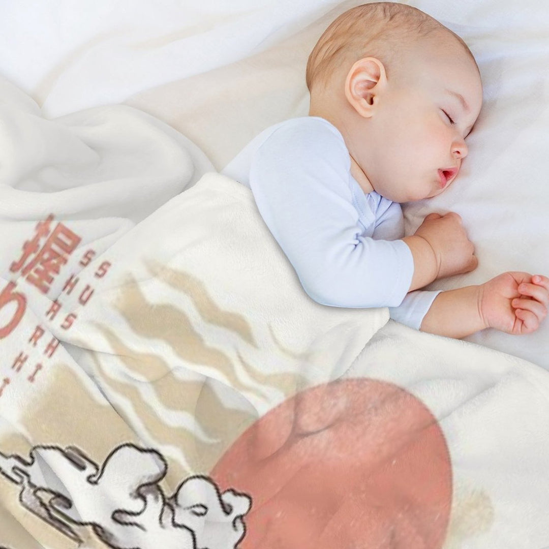 Sharkiri Sushi Easy Care Throw Blanket